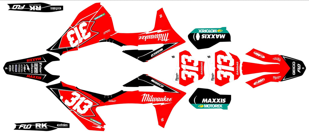Kit Déco GASGAS EC / EC-F / MC / MC-F 2020-2023 - VOLTRIX