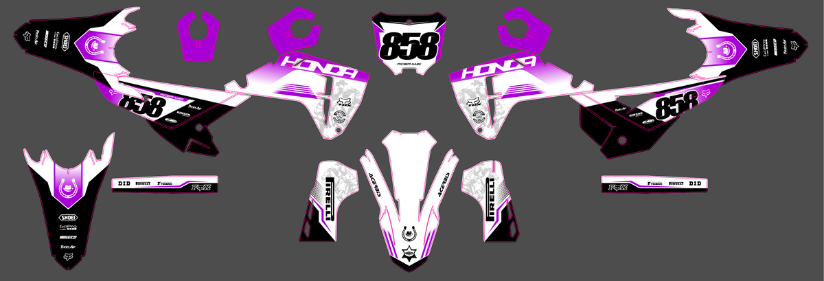 HONDA CRF 250 & CRF 450 2025-2026 graphics kit - IGNITRX