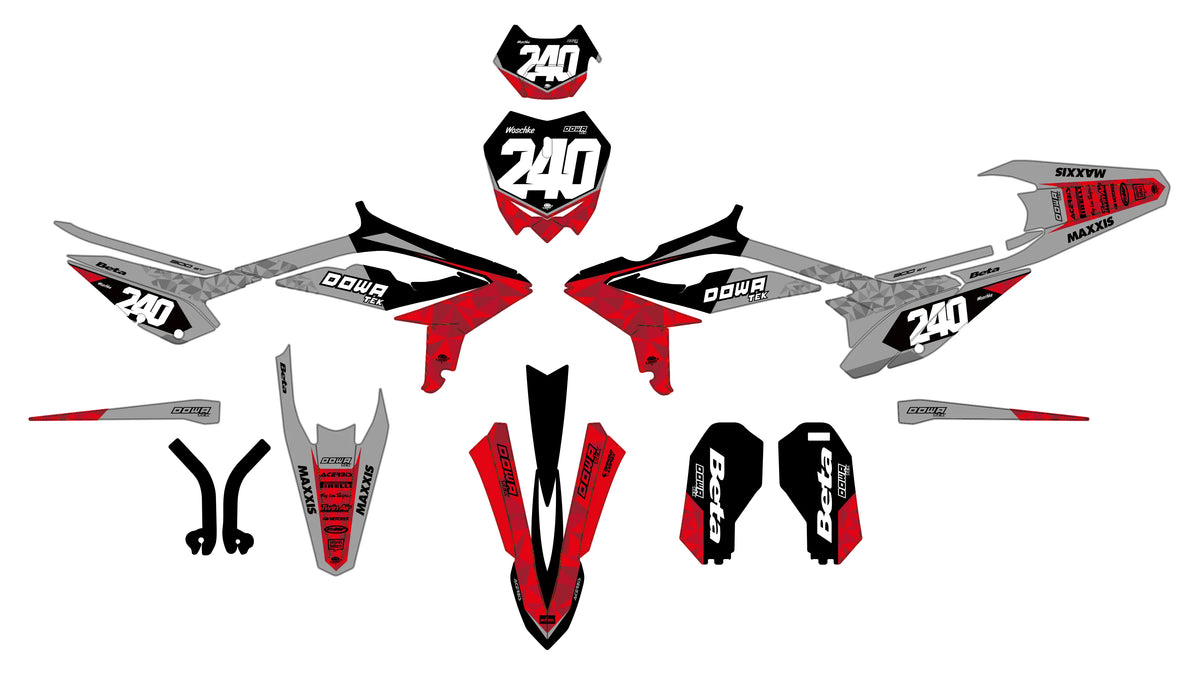 kit grafiche BETA RR Enduro 2020-2022 - SKORCH