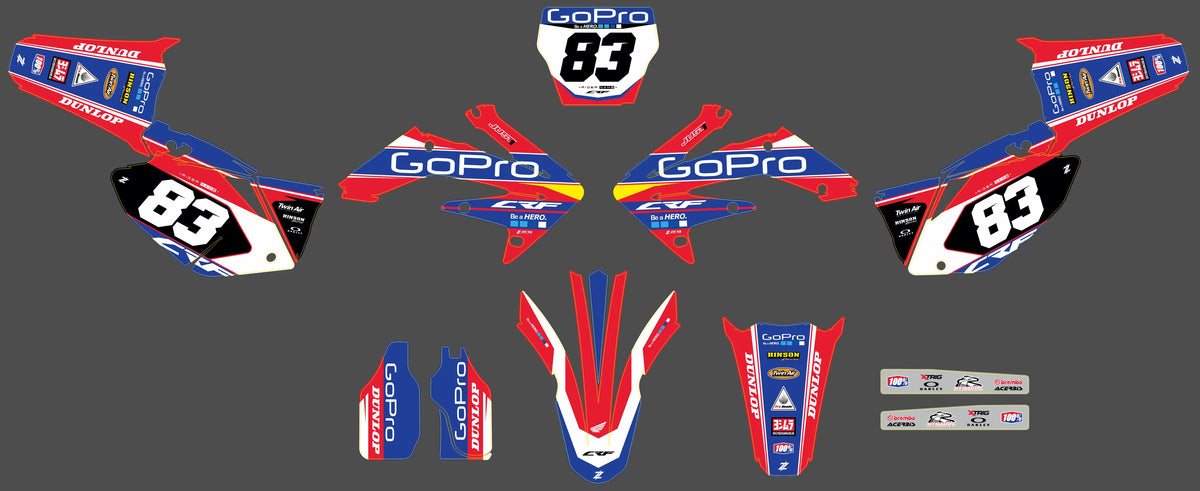 graphics kit HONDA CRF 250 2004-2009 - XYLANZ