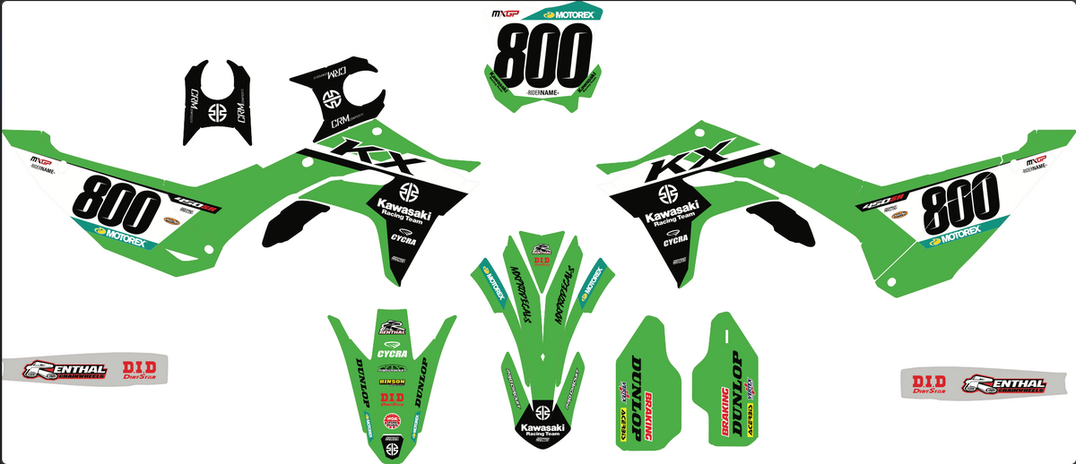 Kit Déco KAWASAKI KXF 250 2025 & KXF 450 2024-2025 -