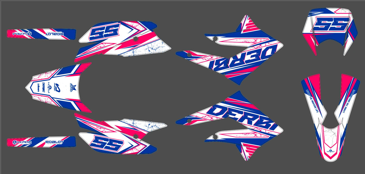 graphics kit DERBI X-TREME / RACING 2011-2017 - VELTRIX