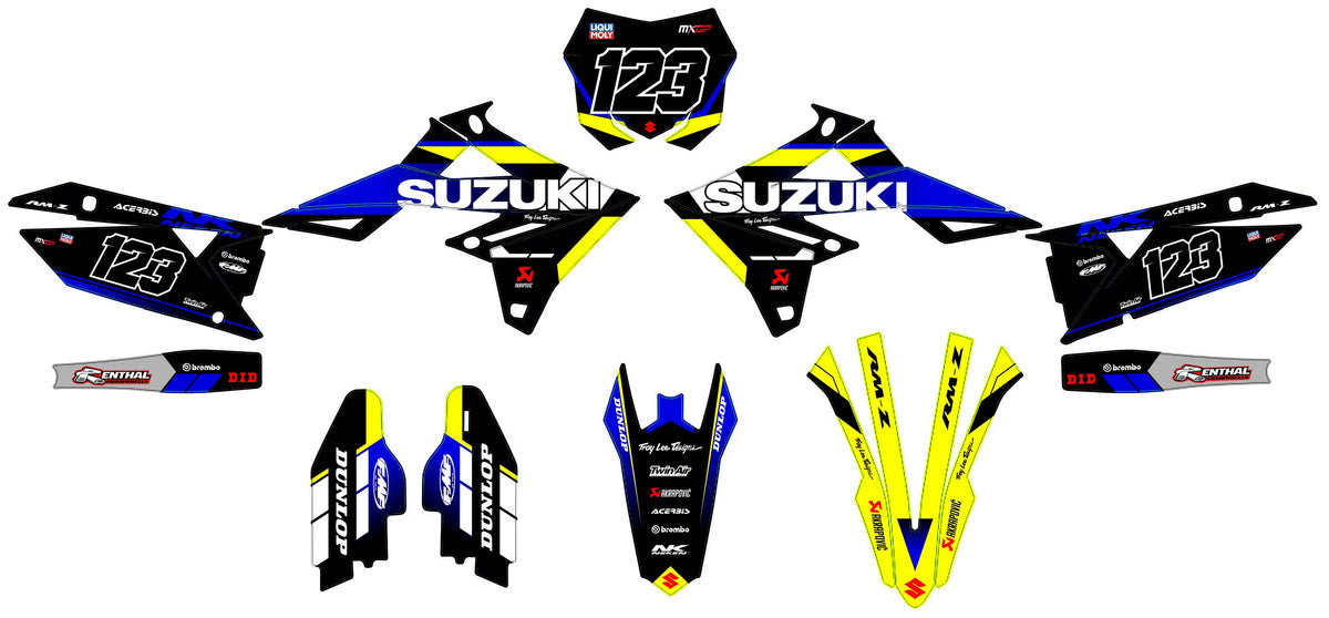 kit grafiche SUZUKI RM-Z 450 2018-2025 & RM-Z 250 2019-2023 - TRAXON