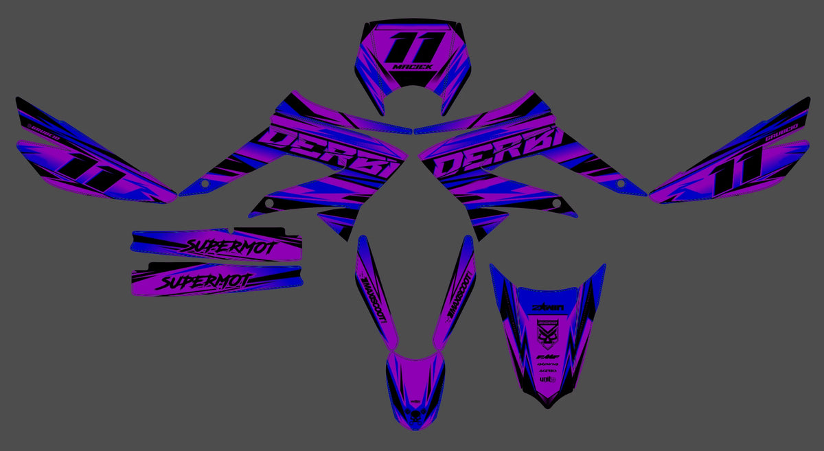 kit gráfico DERBI X-TREME / RACING 2011-2017 - SKORCH
