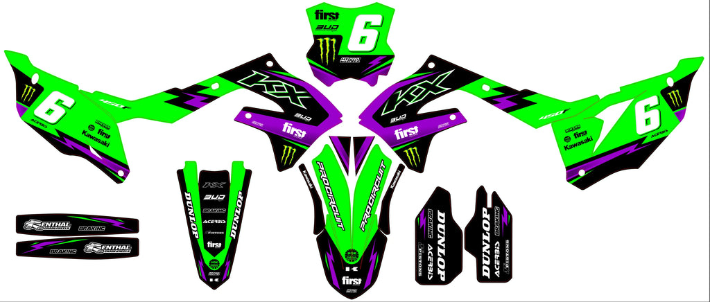 Kit Déco Kawasaki KXF 250 2021-2024 & KXF 450 2019-2023 - Raxion