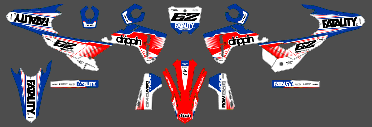 HONDA CRF 250 & CRF 450 2025-2026 graphics kit - ZYNDRAX