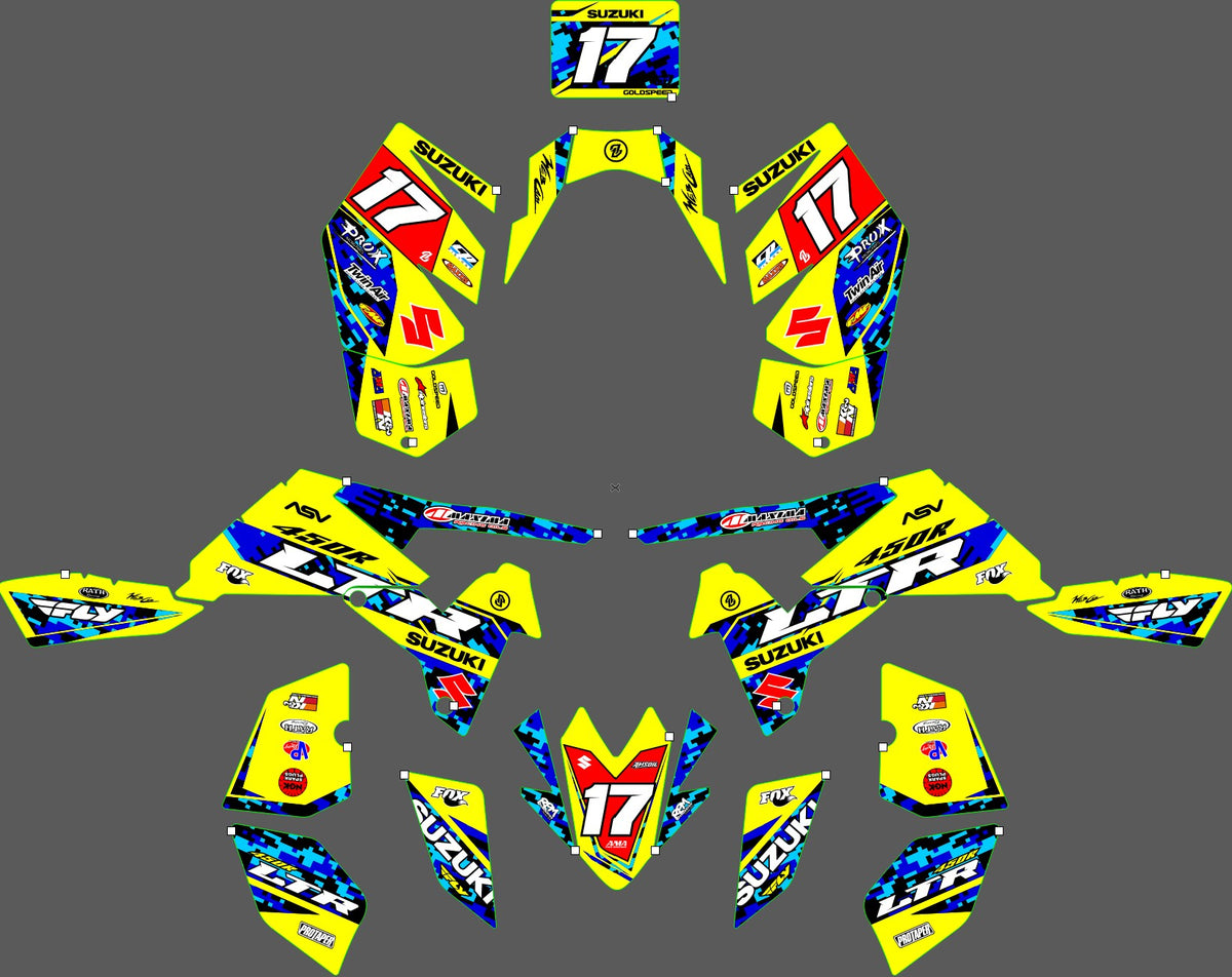 graphics kit SUZUKI LTR 450 - ZORVAX