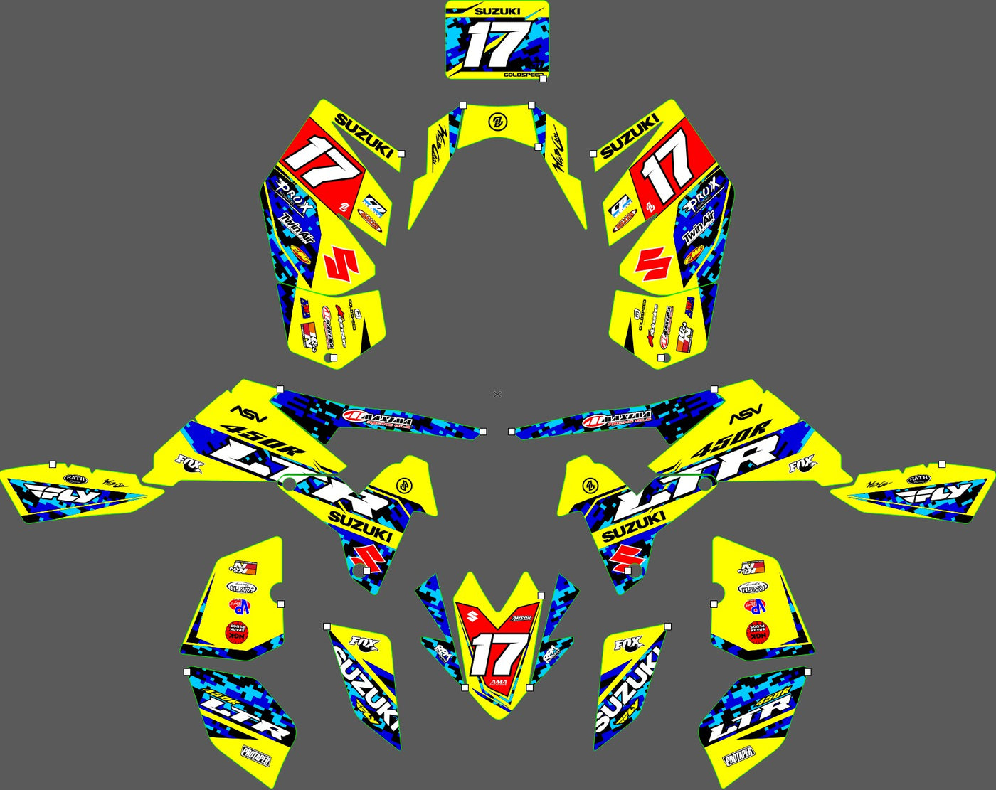 Kit déco SUZUKI LTR 450 - ZORVAX