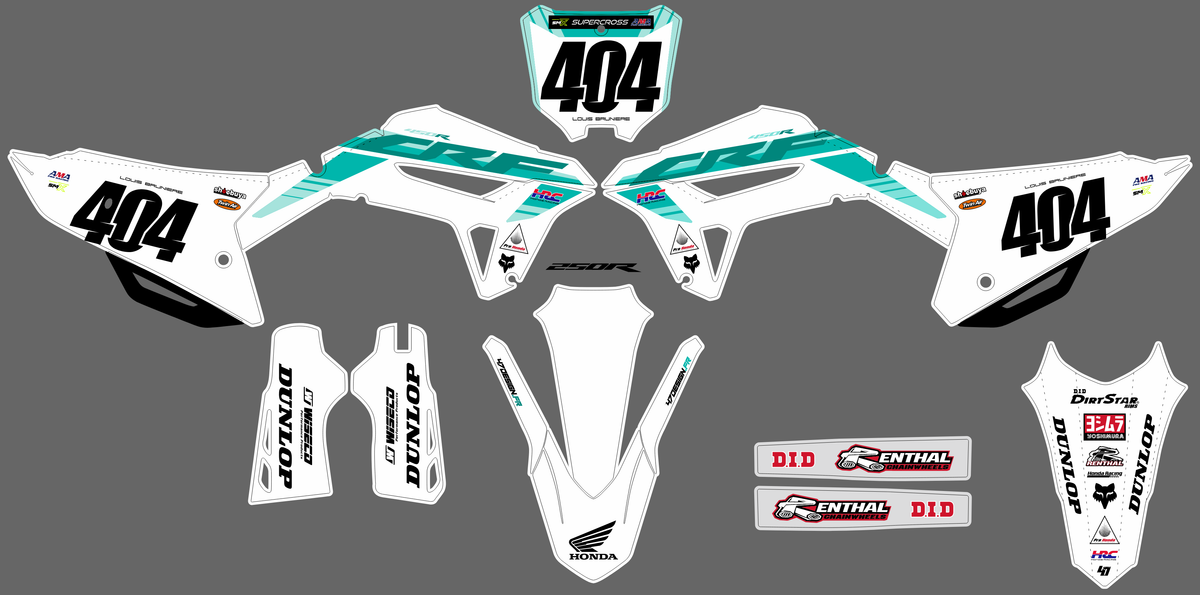 Honda CRF 250 2022-2024 & CRF 450 2021-2024 graphics kit - THRAXON