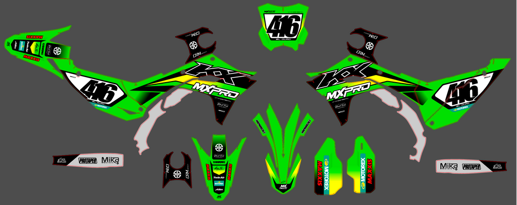 Kit Déco KAWASAKI KXF 250 2025 & KXF 450 2024-2025 - GRITZON