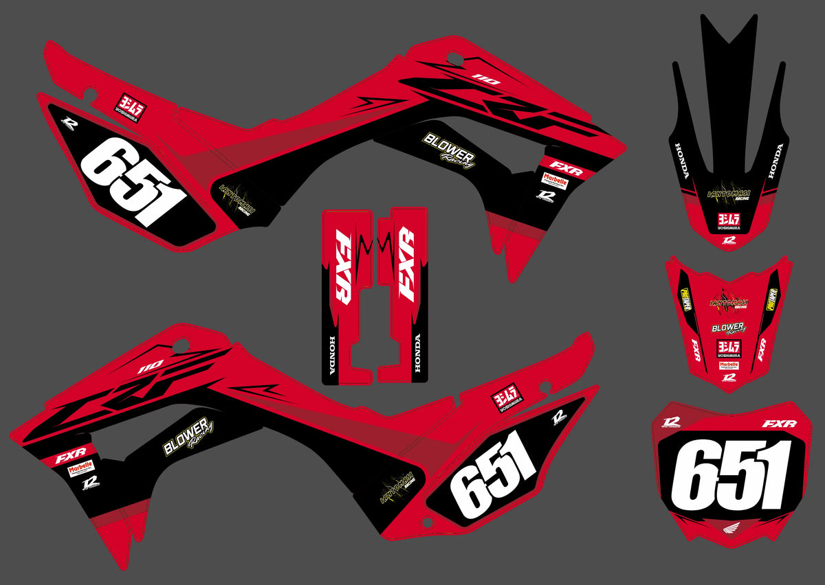 Graphics kit HONDA CRF 250-450 2013-2016 - THRAXON