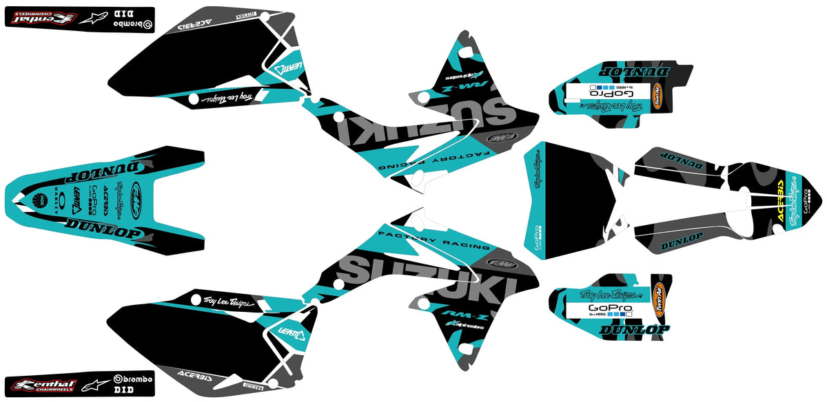 Graphics kit SUZUKI RMZ 450 2008-2017 - AXORION
