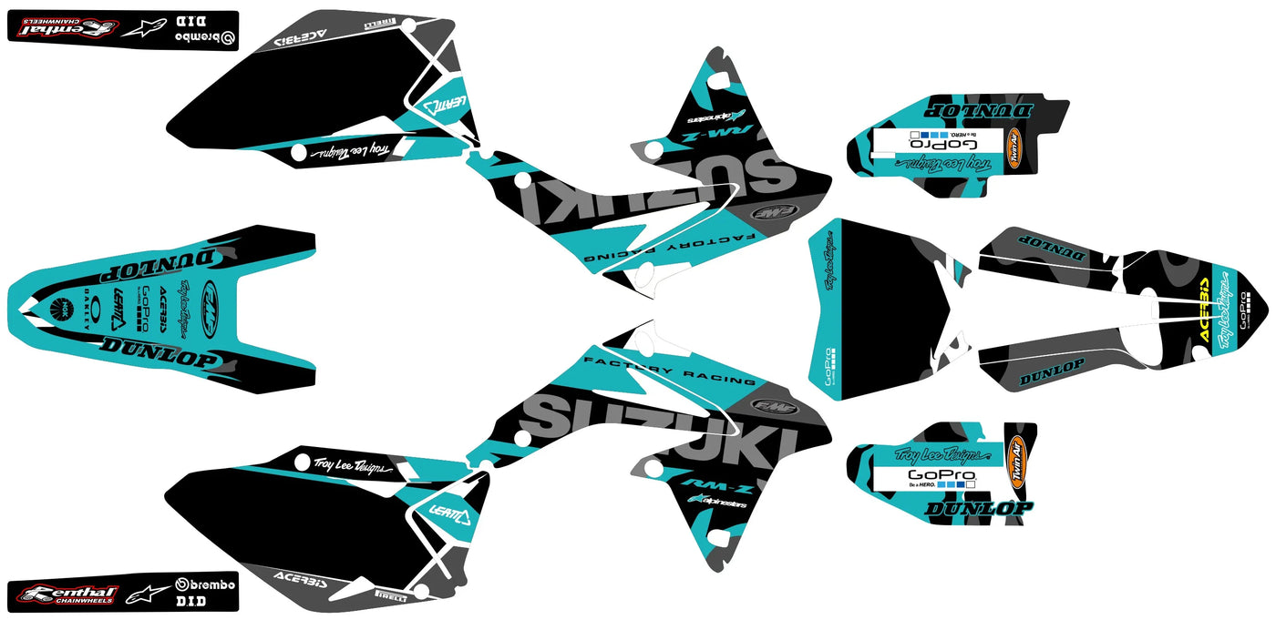 Graphics kit SUZUKI RMZ 450 2008-2017 - AXORION