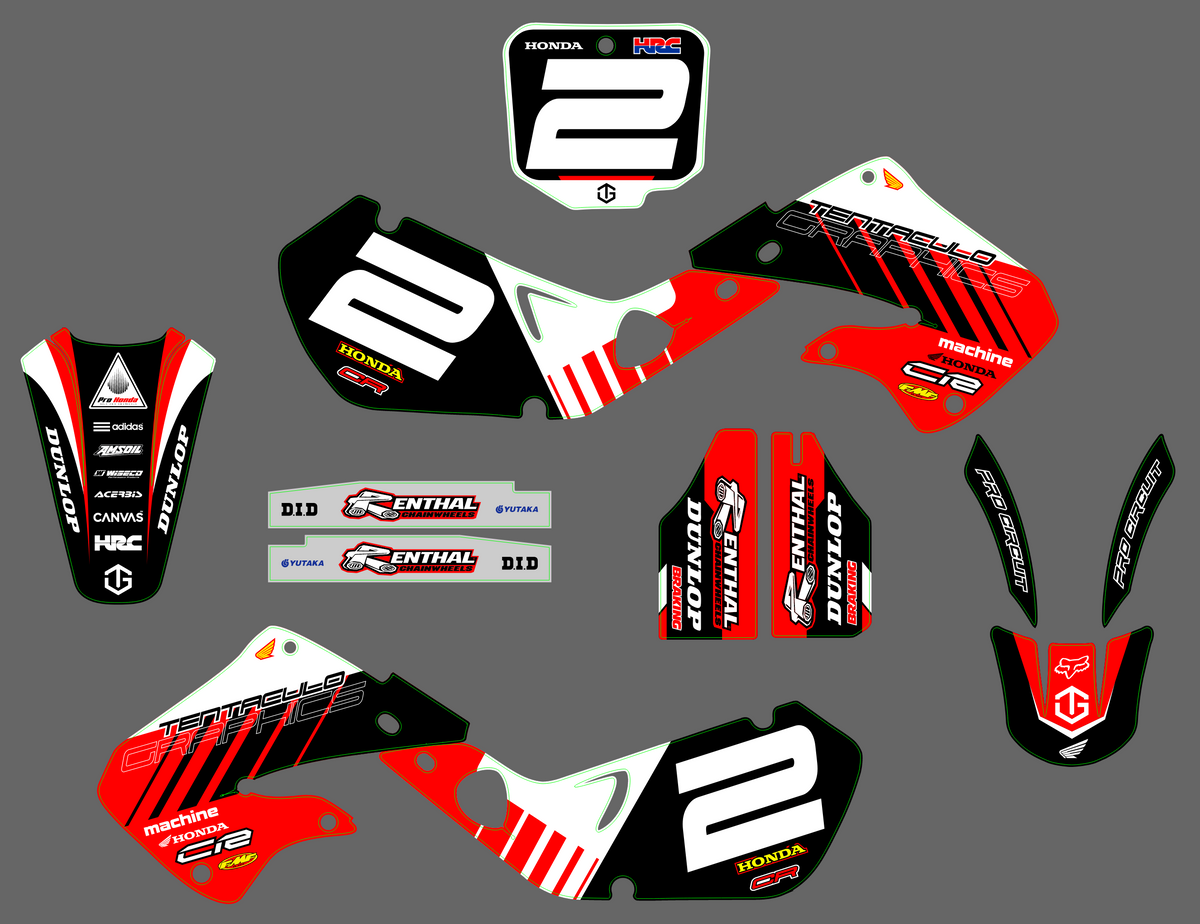 graphics kit HONDA CR 125-250 1997-1999 - VULTRIX