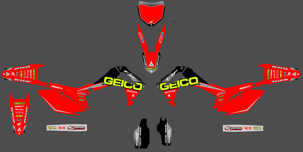 Graphics kit HONDA CRF 250-450 2013-2016 - SKORCH