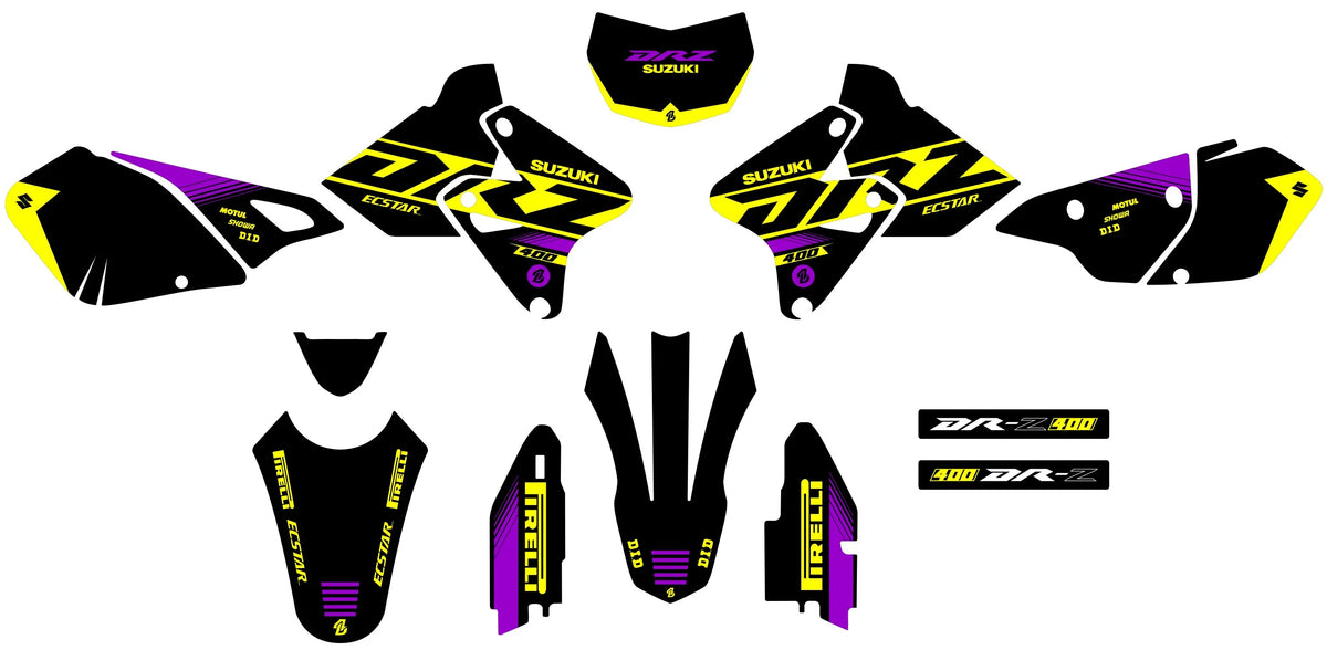 kit grafiche SUZUKI DRZ 400 - NITRAX