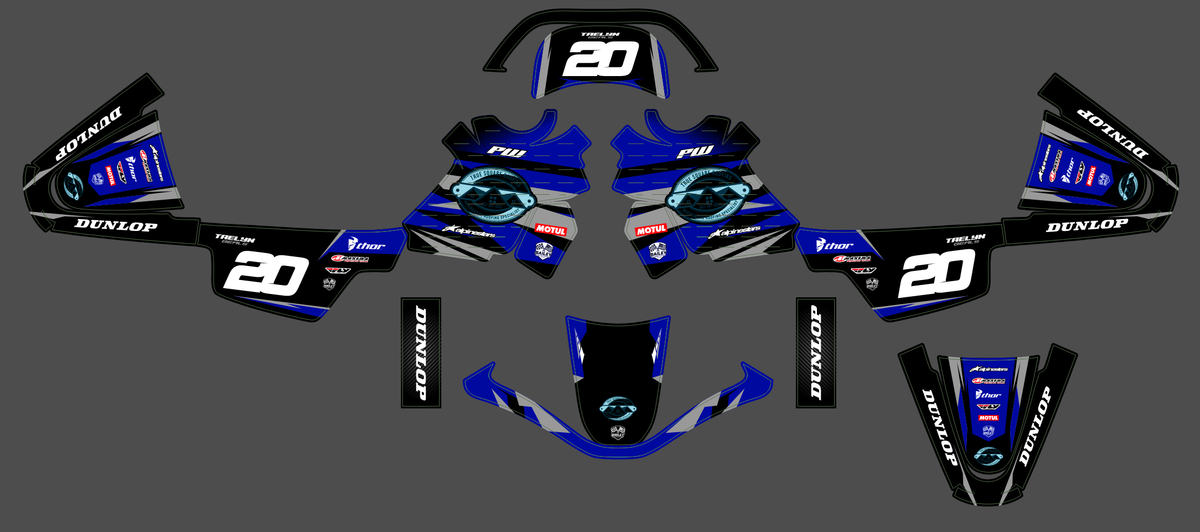 graphics kit YAMAHA PIWI PW 50 80 1990-2025 - VOLTIX
