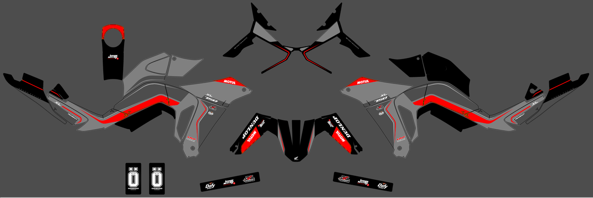 Kit déco HONDA TRANSALP 750 2023-2025 - CORVAX