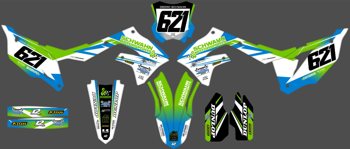 Kit Déco Kawasaki KXF 250 2021-2024 & KXF 450 2019-2023 - Ravynox