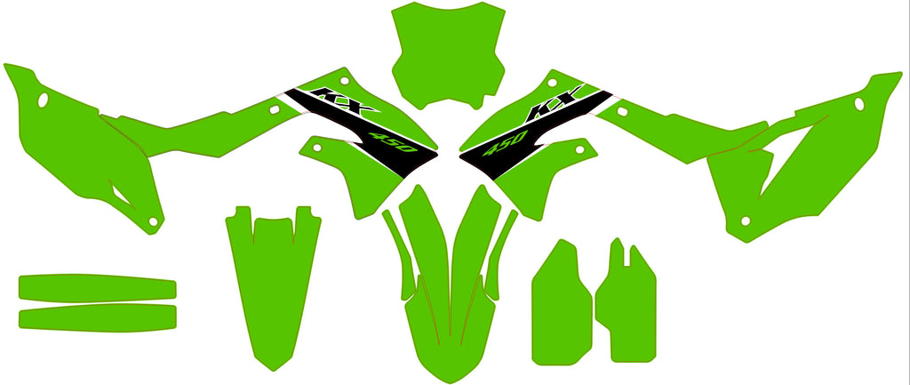 Kit Déco Kawasaki KXF 250 2021-2024 & KXF 450 2019-2023 - Zyntrix