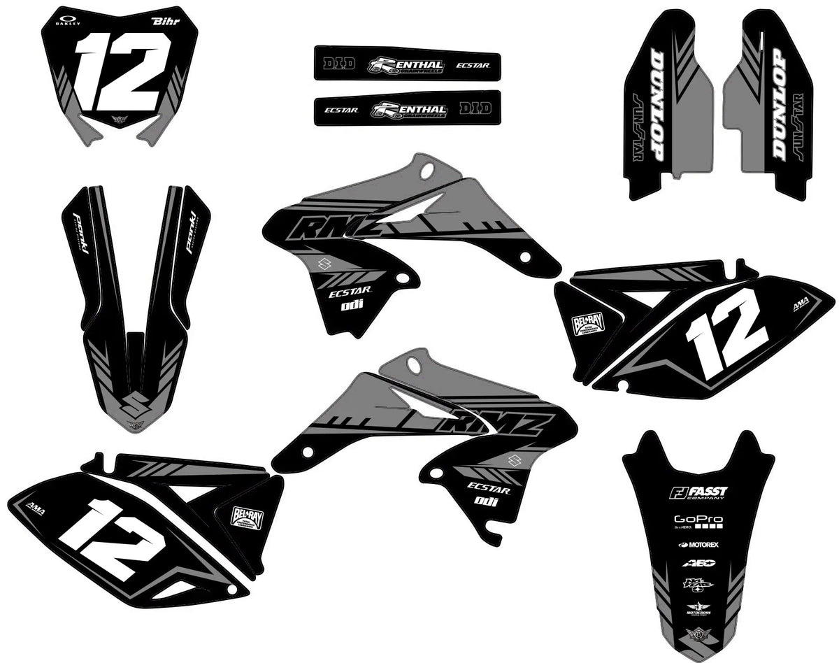 kit grafiche SUZUKI RMZ 450 2008-2017 - ZYNTRIX