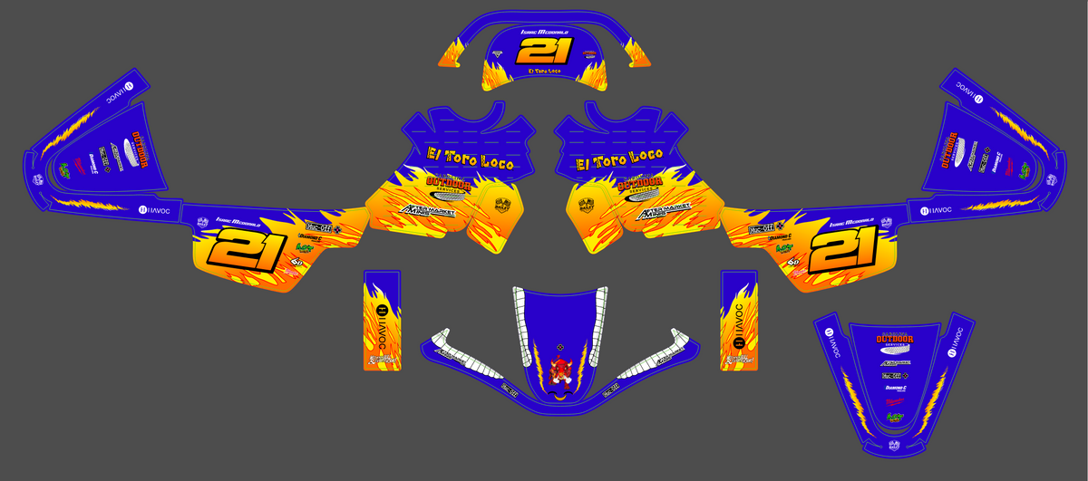 graphics kit YAMAHA PIWI PW 50 80 1990-2025 - VYTRIX