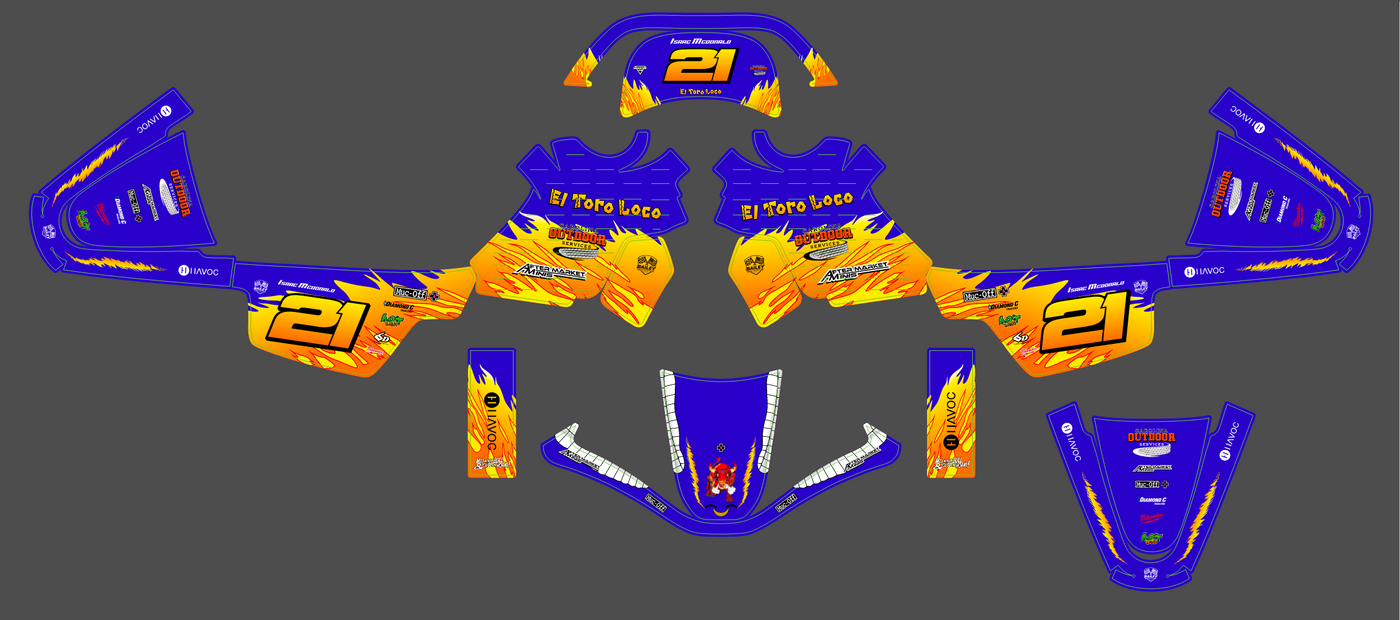 kit gráfico YAMAHA PIWI PW 50 80 1990-2025 - VYTRIX