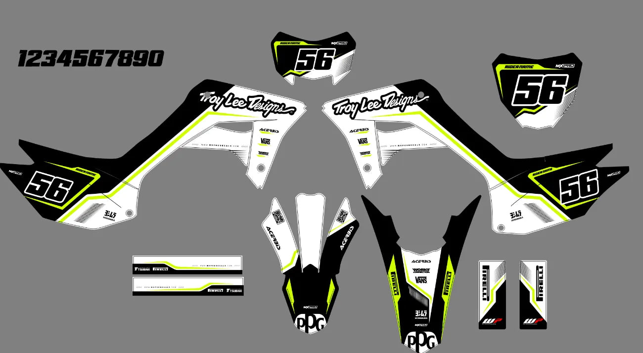 Dekor-Kit HONDA CRF 110 2019-2024 - GRAVIX