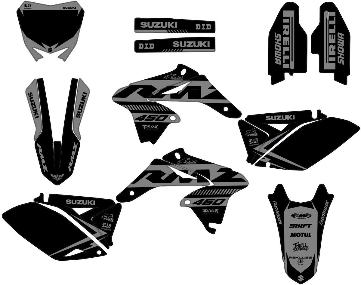 kit grafiche SUZUKI RMZ 450 2008-2017 - SYKRONX