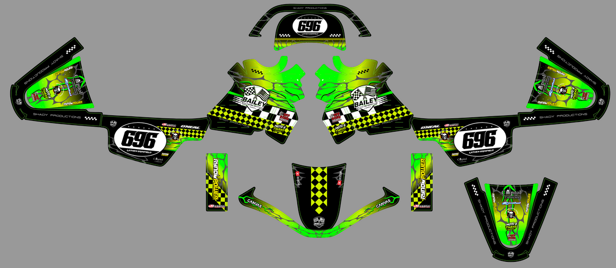 Dekor-Kit YAMAHA PIWI PW 50 80 1990-2025 - REVVOLT