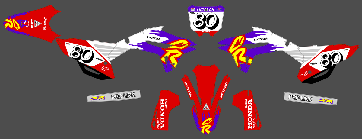 Honda CRF 250 2022-2024 & CRF 450 2021-2024 graphics kit - RAZTRON