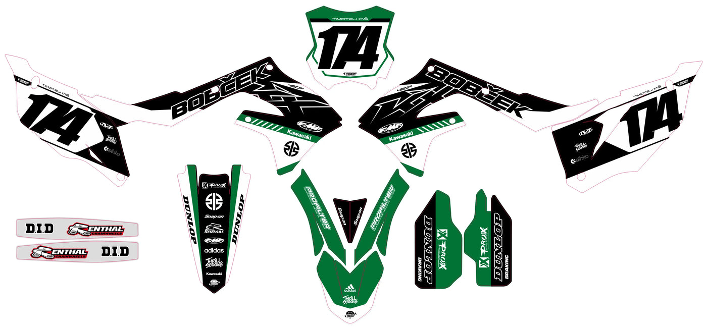 Kit Déco Kawasaki KXF 250 2021-2024 & KXF 450 2019-2023 -
