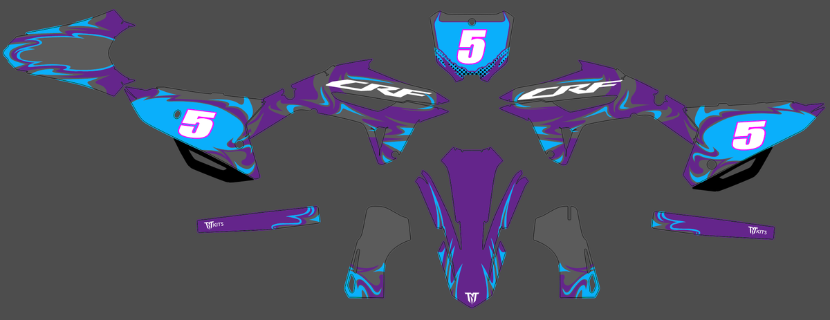 Honda CRF 250 2022-2024 & CRF 450 2021-2024 graphics kit - ZYNTRIX