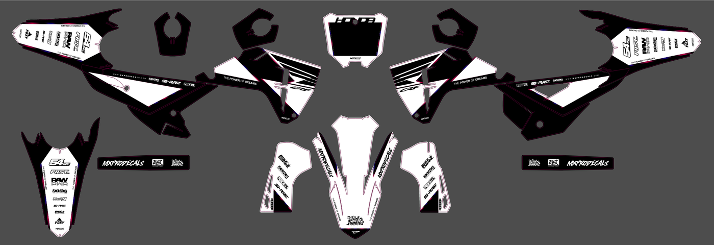 Kit déco HONDA CRF 250 & CRF 450 2025-2026 - VORTRIX