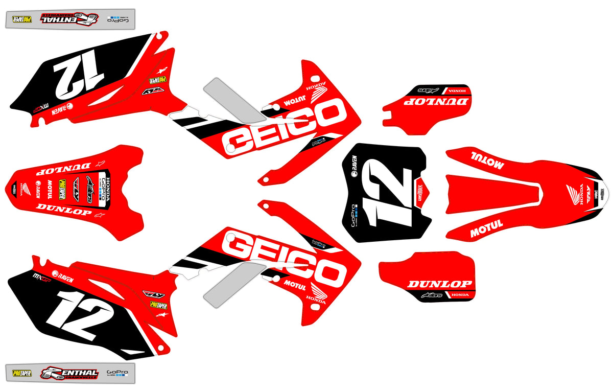 Graphics kit HONDA CRF 250-450 (2009-2012) - MOTRIX