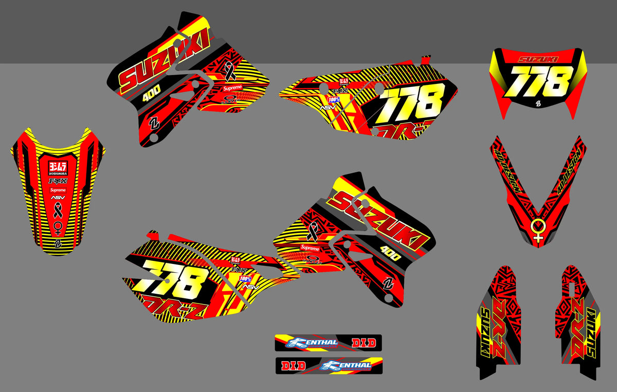 Kit déco SUZUKI DRZ 400 - THRAXIS