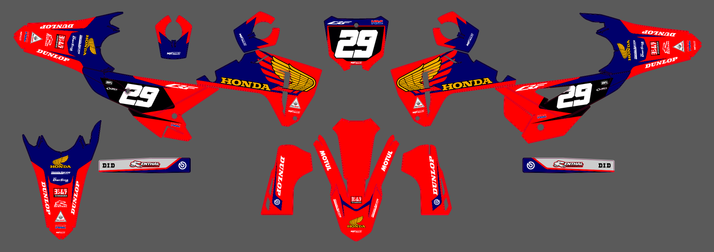 Kit déco HONDA CRF 250 & CRF 450 2025-2026 - VULTRIX