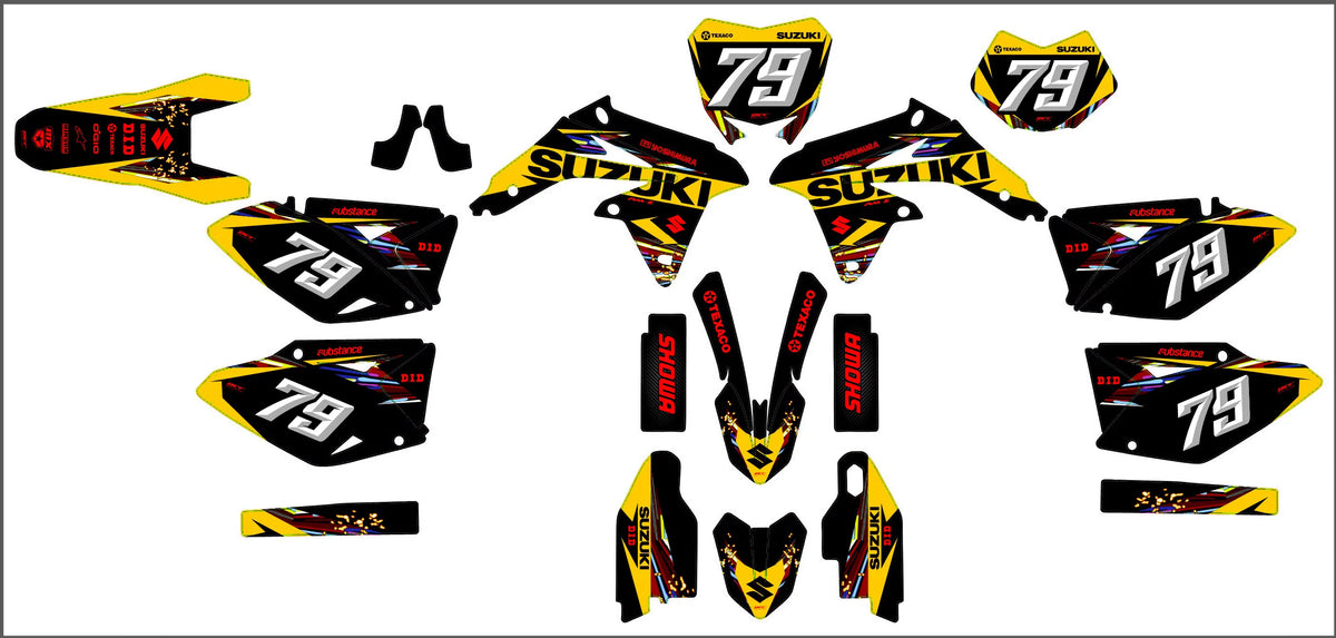 kit grafiche SUZUKI RMZ 450 2008-2017 - VOLTRIX