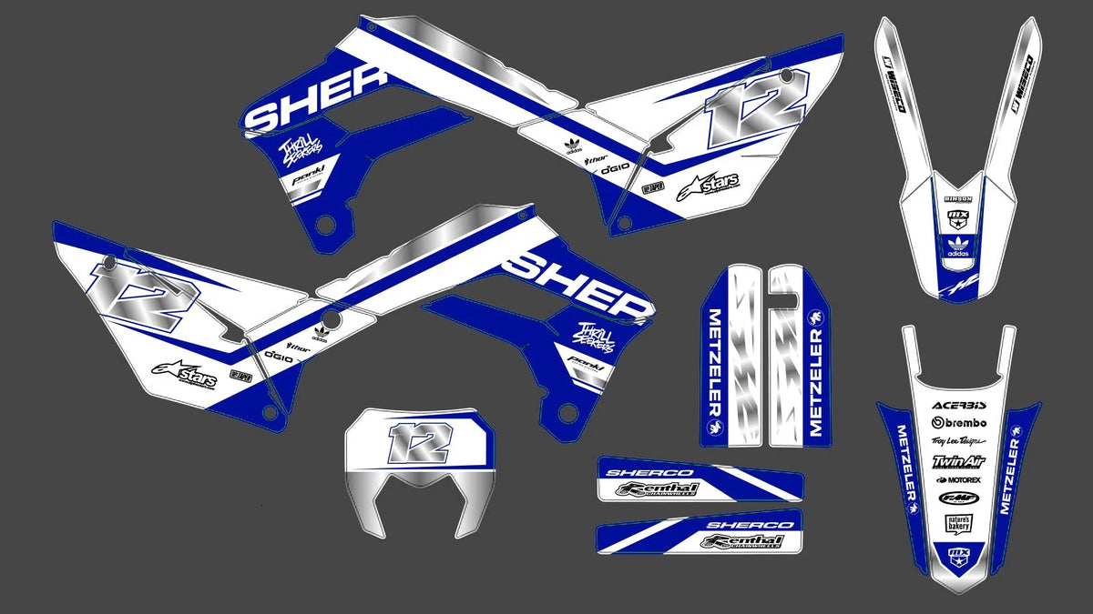 Sherco SE SEF 2017-2024 graphics kit - METALIC