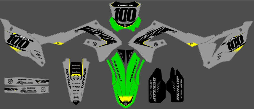 Kit Déco Kawasaki KXF 250 2021-2024 & KXF 450 2019-2023 - Zyvora