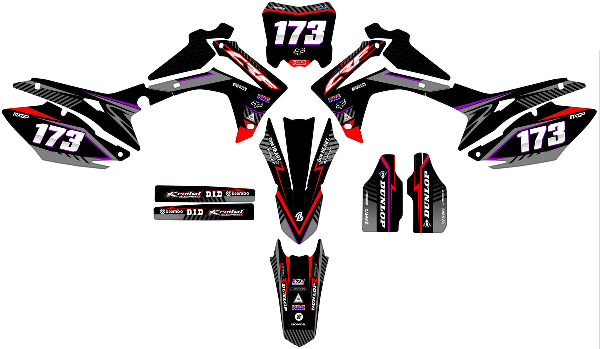 Graphics kit HONDA CRF 250-450 2013-2016 - ZYNEXO