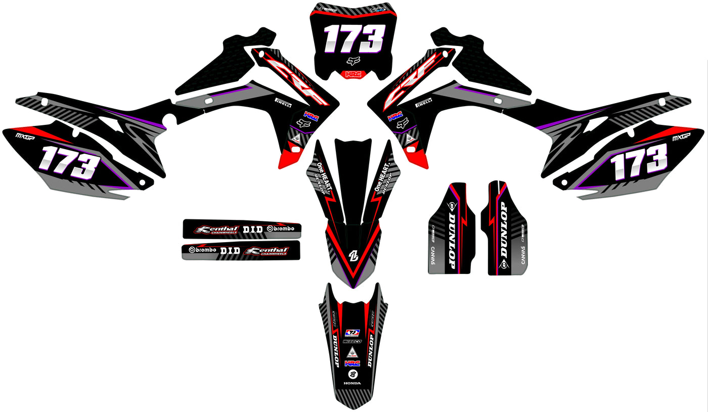 Kit déco HONDA CRF 250-450 2013-2016 - ZYNEXO