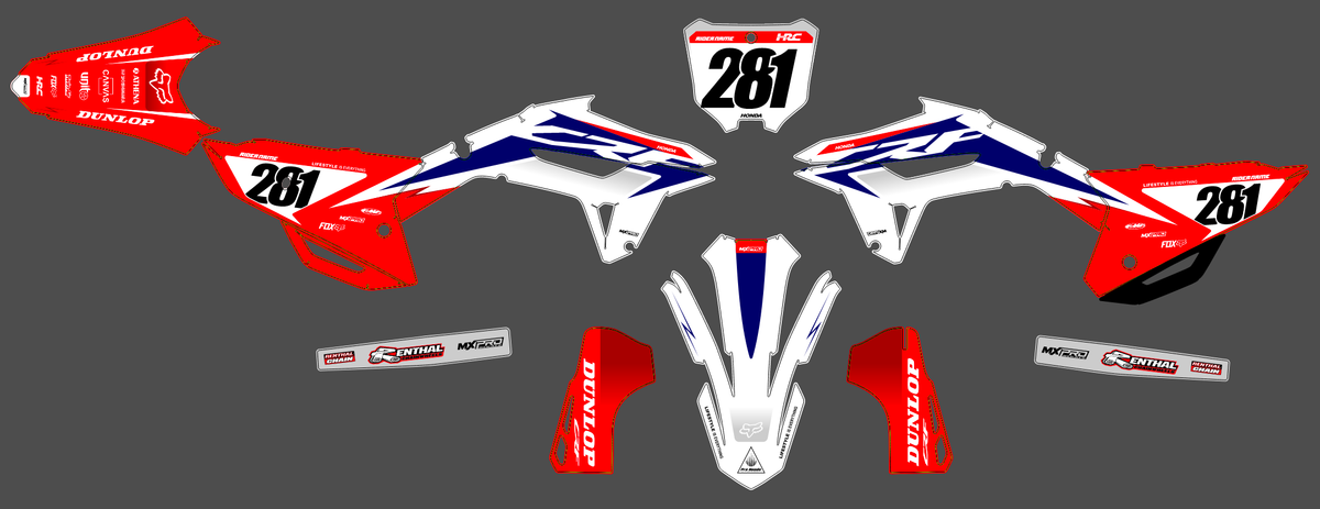 Honda CRF 250 2022-2024 & CRF 450 2021-2024 graphics kit - GRAVIX