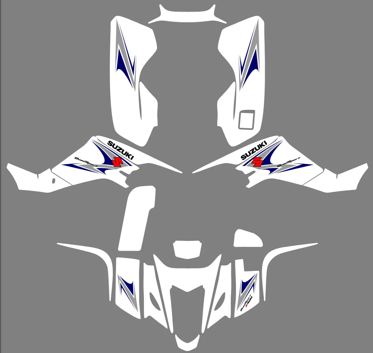graphics kit SUZUKI LTZ 400 2003-2008 (carburetor model) - VOLTIX
