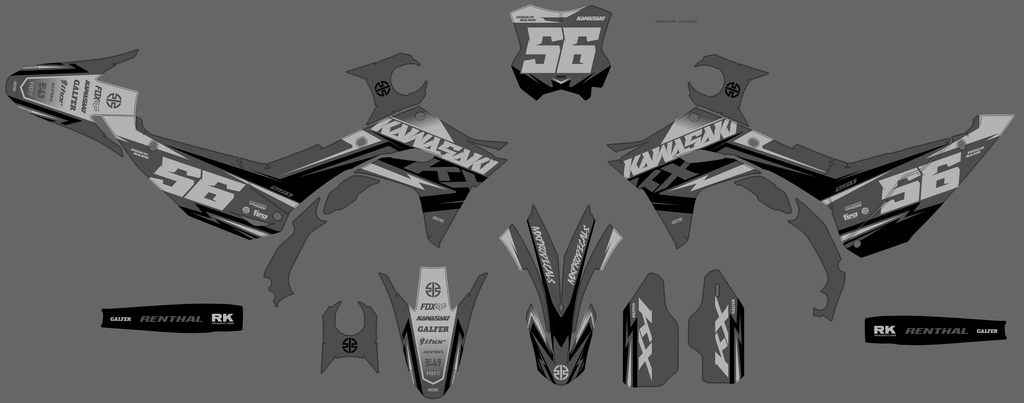 Kit Déco KAWASAKI KXF 250 2025 & KXF 450 2024-2025 - ZYNTRA