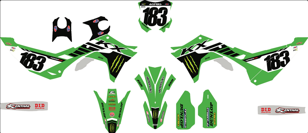 Kit Déco KAWASAKI KXF 250 2025 & KXF 450 2024-2025 - TORQON