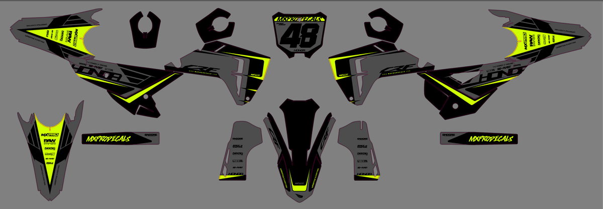 HONDA CRF 250 & CRF 450 2025-2026 graphics kit - SCRAMBLR