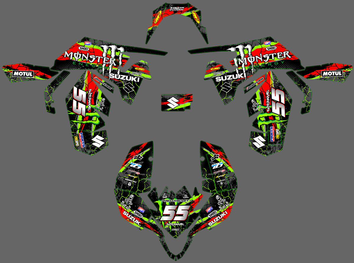 Dekor-Kit SUZUKI LTR 450 - AXERUSH