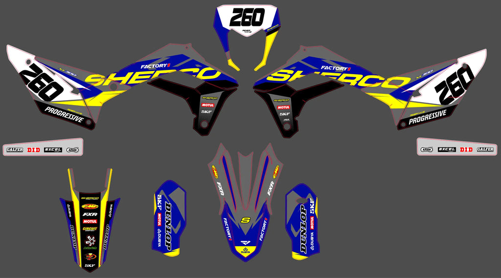 Kit déco Sherco SE SEF 2017-2023 - VORTRAX