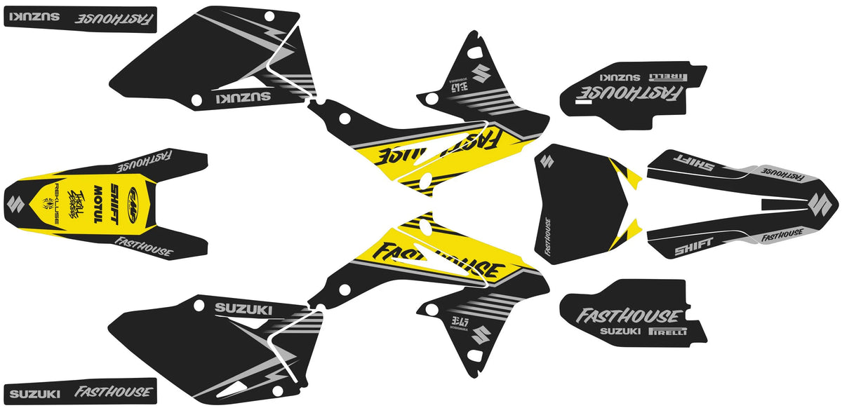 kit grafiche SUZUKI RMZ 450 2008-2017 - KRYPTIX